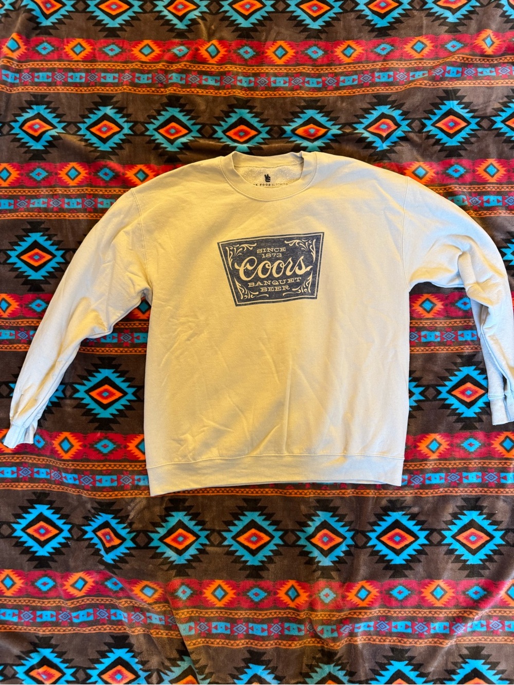 Junk Food Clothing Cream Coors banquet Crewneck